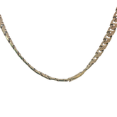 25" Pre-Owned 9CT Flat Curb Style pattern Chain