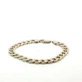 9" Pre-Owned 9CT Flat curb Bracelet (32.48g)