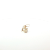 Pre-Owned 9ct Stone Set Hooped Earrings (2.23g)