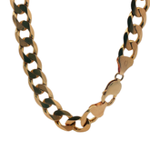 24" Pre-owned 9CT Flat Curb Chain Necklace (103.20g)