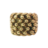 9CT 5 Row Keeper Ring (Size Y)