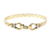 7.5"- Pre-Owned-9ct-Double hook Bangle ( 36.82g )