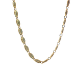 36" - Pre-Owned - 9ct - Coffee Bean Stone Set Chain ( 57.91g )