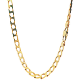 18" - Pre-Owned - 9ct - Flat Curb Chain - ( 22.08g )