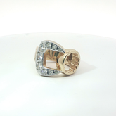 Size Z+ - Pre Owned - 9ct - Stone Set CZ Spanner Ring - ( 39.17g )