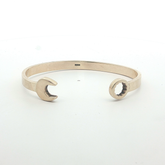 6.5" - Pre Owned - 9ct - Spanner Bangle - ( 14.46g )