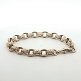 9" - Pre Owned - 9ct - Belcher Patterned Bracelet - ( 20.56g )