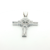 4" long - Pre Owned - 9ct - Cross Pendent - ( 27.41g )