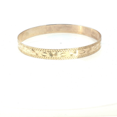 7.75'' - Pre Owned - 9ct - Slave Bangle - (11.46g)