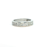 18k - Half Eternity - Channel set- 1ct