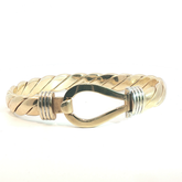 7.5'' - Pre Owned - 9ct - Hook Bangle - ( 66.01g )