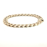 8.5'' - Pre Owned - 9ct - Flat Curb Bracelet - ( 38.13g )