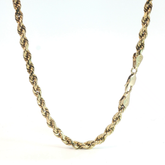 22'' - Pre Owned - 9ct - Rope Chain - ( 25.45g )