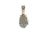 1.25'' - Pre Owned - 9ct - Stone Set Boxing Glove Pendent - ( 7.94g )