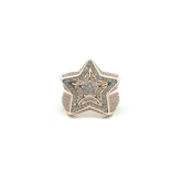 Size S 1/2 - New - 9ct - Stone Set Star Ring - ( 10.65g )