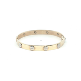 4.75'' - Pr Owned - 9ct - Screw Style Childs Bangle - ( 9.00g ) - Goldbank Jewellers