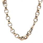 24'' - Pre Owned - 9ct - Patterned Belcher Chain - ( 74.15g )