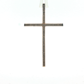 2" x 1" - Pre Owned - 9ct - Stone Set Cross - ( 2.83g )