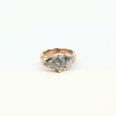 Size Y - Pre Owned - 9ct - Stone Set Leopard Head Ring - ( 14.02g ) - Goldbank Jewellers