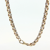 25" - Pre Owned - 9ct - Stone Set Belcher Chain - ( 66.94g ) - Goldbank Jewellers