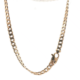 21" - Pre Owned - 9ct - Flab Curb Chain - ( 24.74g ) - Goldbank Jewellers