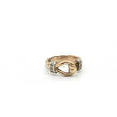 Size P.5 - Pre Owned - 9ct - Hook And Loop Ring ( 5.85g ) - Goldbank Jewellers