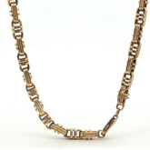 35" - Pre Owned - 9ct - Oval Box Link Chain - ( 56.46g )