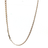 18" - Pre Owned - 9ct - Flat Curb Link Chain Necklace - ( 9.13g ) - Goldbank Jewellers