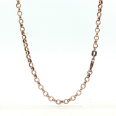 25" - Pre Owned - 9ct - Rose Gold Belcher Chain - ( 6.66g )