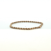 6" - Pre Owned - 9ct - Rope Chain Bracelet - ( 1.48g ) - Goldbank Jewellers
