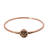 Limited Edition Pandora 582338C01-21 14k Plated Moments Sparkling Snowflake Clasp Bangle 19 - 20 cm (Pandora Size 21)