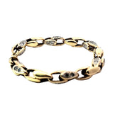 9.5” Pre-owned 9CT Stone Set Tulip Bracelet (39.5g)