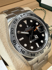 Pre Owned - Rolex Explorer II Black Dial - 216570 - 2017 - 42mm - Box And Papers - Goldbank Jewellers