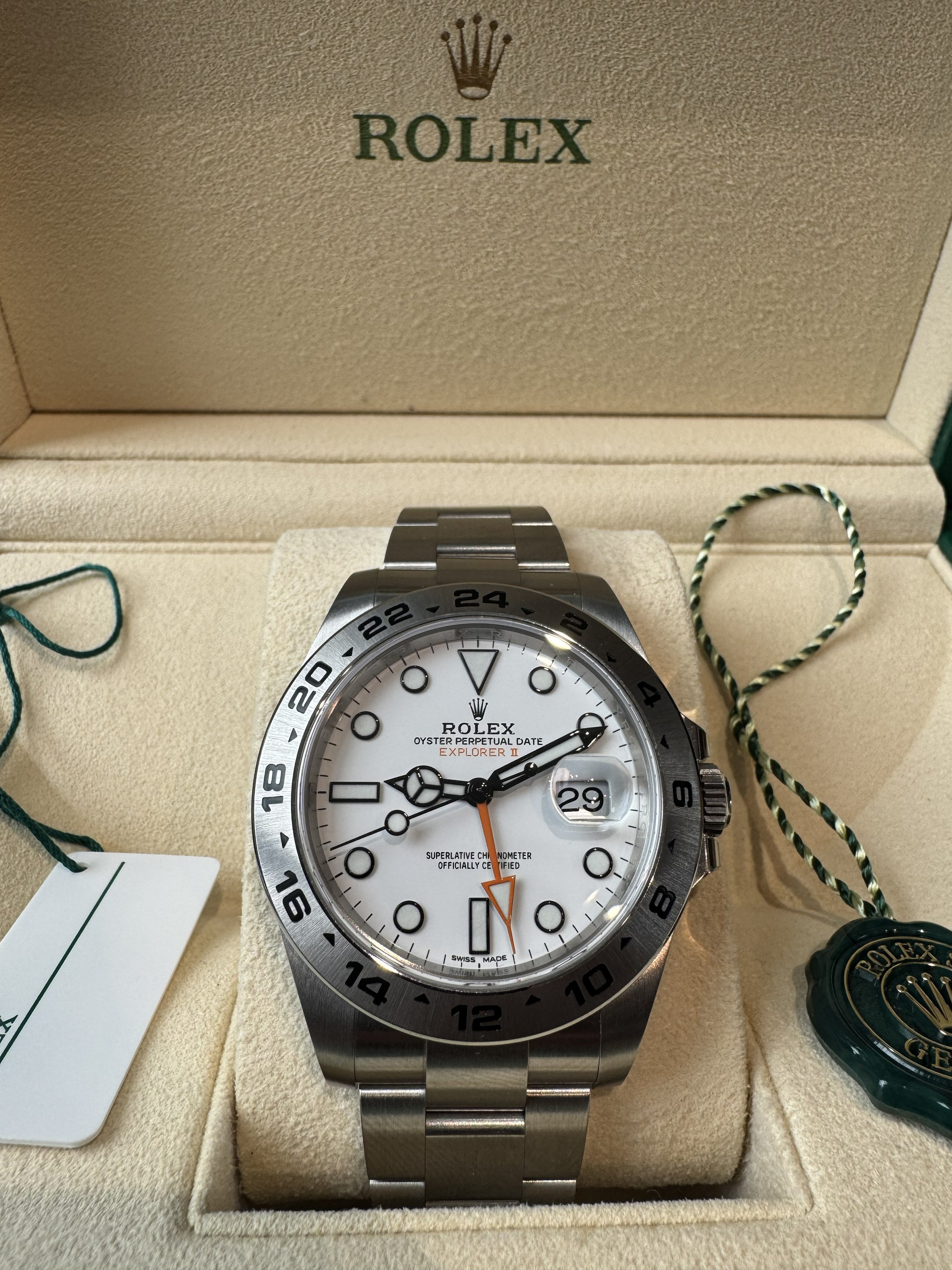 Pre Owned - Rolex Explorer II Polar Dial - 216570 - 2019 - 42MM - Box And Papers - Goldbank Jewellers