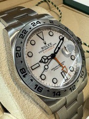 Pre Owned - Rolex Explorer II Polar Dial - 216570 - 2019 - 42MM - Box And Papers - Goldbank Jewellers