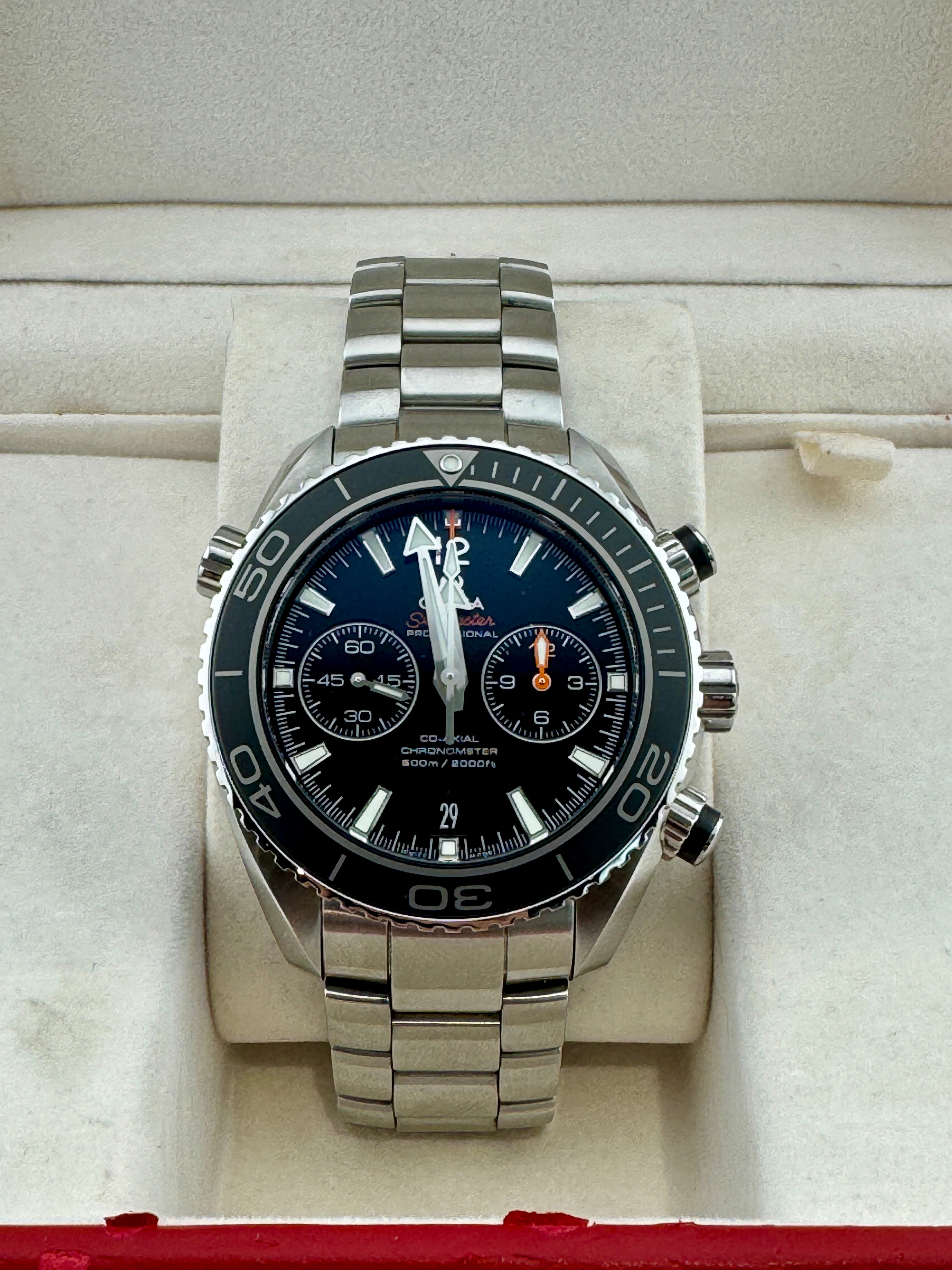 Pre Owned - Omega Seamster - Planet Ocean - 2015 - 44mm - Box And Papers - Goldbank Jewellers