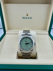 Pre Owned - Rolex OP 41mm pistachio - 134300 - 2026 - Full Set