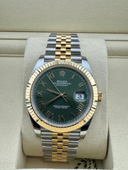 Pre Owned - Rolex DateJust - Olive Green - 126333 - 41mm Full Set - 2026