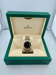 Pre Owned - Rolex Datejust - 126333 - Black Factory Diamond Dial - 2020 - Full Set - Goldbank Jewellers