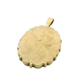 9CT Pre-owned Patterned Locket (7.68g)
