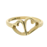 9CT New Kids Heart Ring (Size F)