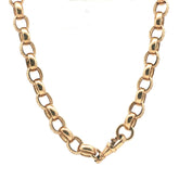 25" - Pre Owned - 9ct - Patterned Belcher Chain - ( 62.95g )