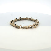 7" - Pre Owned - 9ct - Star And Bar Bracelet - ( 18.38g )