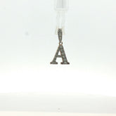 1" - Pre Owned - 9ct - Stone Set Letter A Pendant - ( 2.19g )