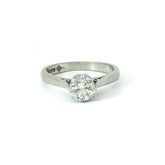 Platinum Round Brilliant Diamond Solitaire Ring – 0.75ct