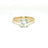 18ct Yellow Gold 1.00ct Diamond Cathedral Solitaire Ring - Goldbank Jewellers