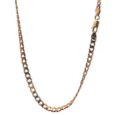 9ct - Pre Owned - Flat Curb Chain - 18" - ( 15.49g )