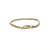 9ct - Pre owned - Spiga bracelet - 5.5" - (2.88g) - 2.5mm