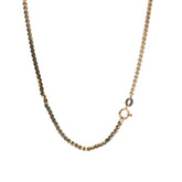 9ct - Pre owned - Twisted flat curb chain - 22" - (11.73g) - 2.5mm