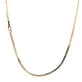 9ct - Pre owned - Herringbone necklace - 17.75" - ( 1.92g) 2mm